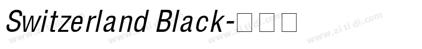 Switzerland Black字体转换